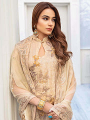 Ramsha Chevron Luxury Chiffon Vol-2 Embroidered 3Pc Suit A-206 - FaisalFabrics.pk