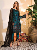 Ramsha Chevron Luxury Chiffon Vol-1 Embroidered 3Pc Suit A-101 - FaisalFabrics.pk