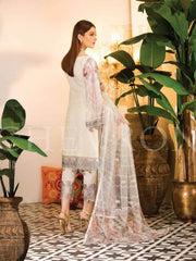 Ramsha Chevron Luxury Chiffon Vol-1 Embroidered 3Pc Suit A-104 - FaisalFabrics.pk