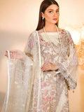 Ramsha Chevron Luxury Chiffon Vol-1 Embroidered 3Pc Suit A-104 - FaisalFabrics.pk