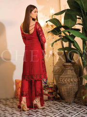 Ramsha Chevron Luxury Chiffon Vol-1 Embroidered 3Pc Suit A-105 - FaisalFabrics.pk