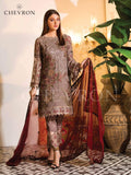 Ramsha Chevron Luxury Chiffon Vol-1 Embroidered 3Pc Suit A-106 - FaisalFabrics.pk