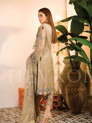 Ramsha Chevron Luxury Chiffon Vol-1 Embroidered 3Pc Suit A-109 - FaisalFabrics.pk