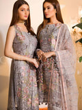 Ramsha Chevron Luxury Chiffon Vol-1 Embroidered 3Pc Suit A-110 - FaisalFabrics.pk