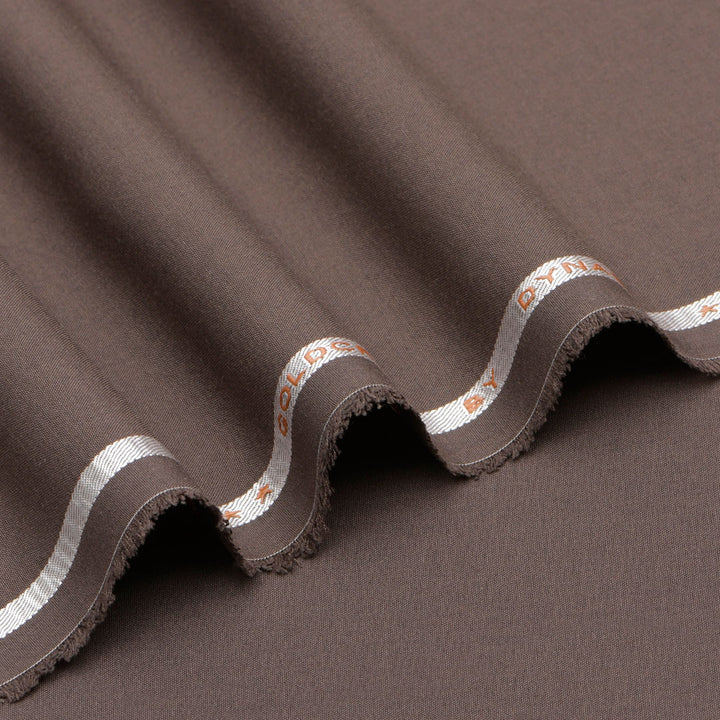Goldcrest by Dynasty Men's Unstitched Blended Suit - Chocolate