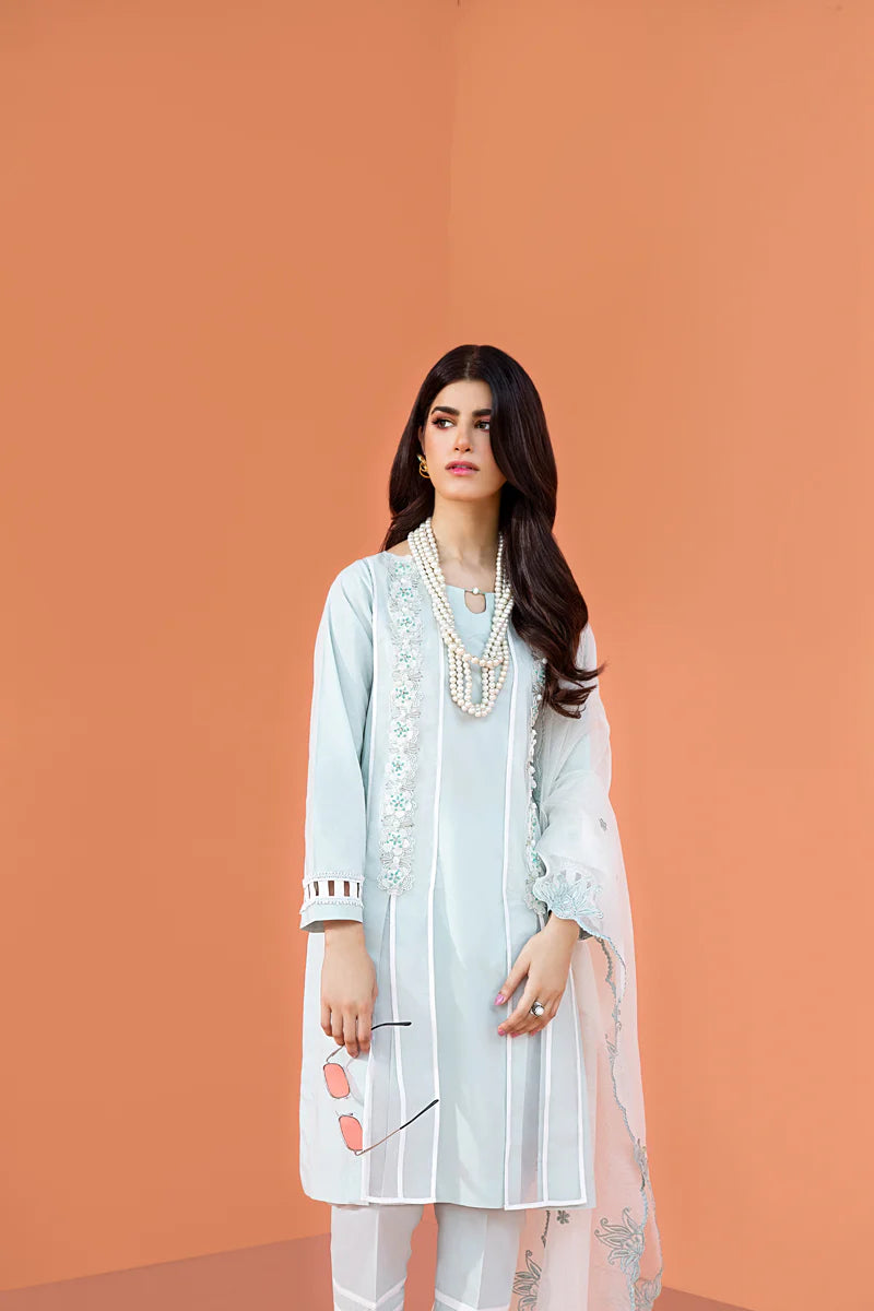 Maria Osama Khan Ethereal Basic Pret 3Pc Suit - COOL AQUA