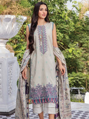 Kalam by Humdum Unstitched Embroidered Jacquard Lawn 3Pc Suit D-01