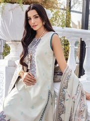Kalam by Humdum Unstitched Embroidered Jacquard Lawn 3Pc Suit D-01