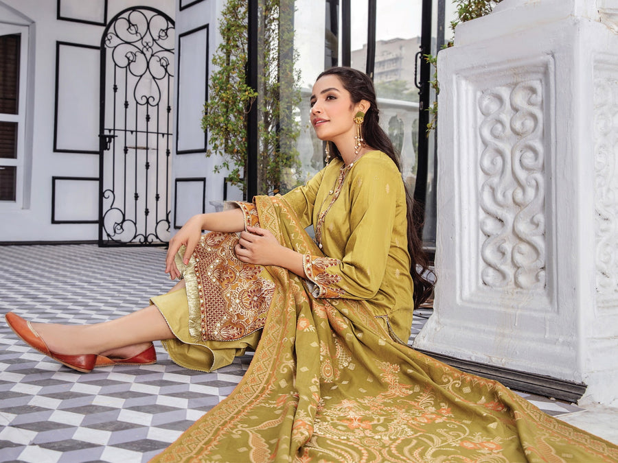 Kalam by Humdum Unstitched Embroidered Jacquard Lawn 3Pc Suit D-03