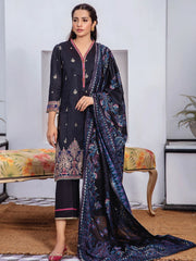 Kalam by Humdum Unstitched Embroidered Jacquard Lawn 3Pc Suit D-05