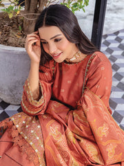 Kalam by Humdum Unstitched Embroidered Jacquard Lawn 3Pc Suit D-07