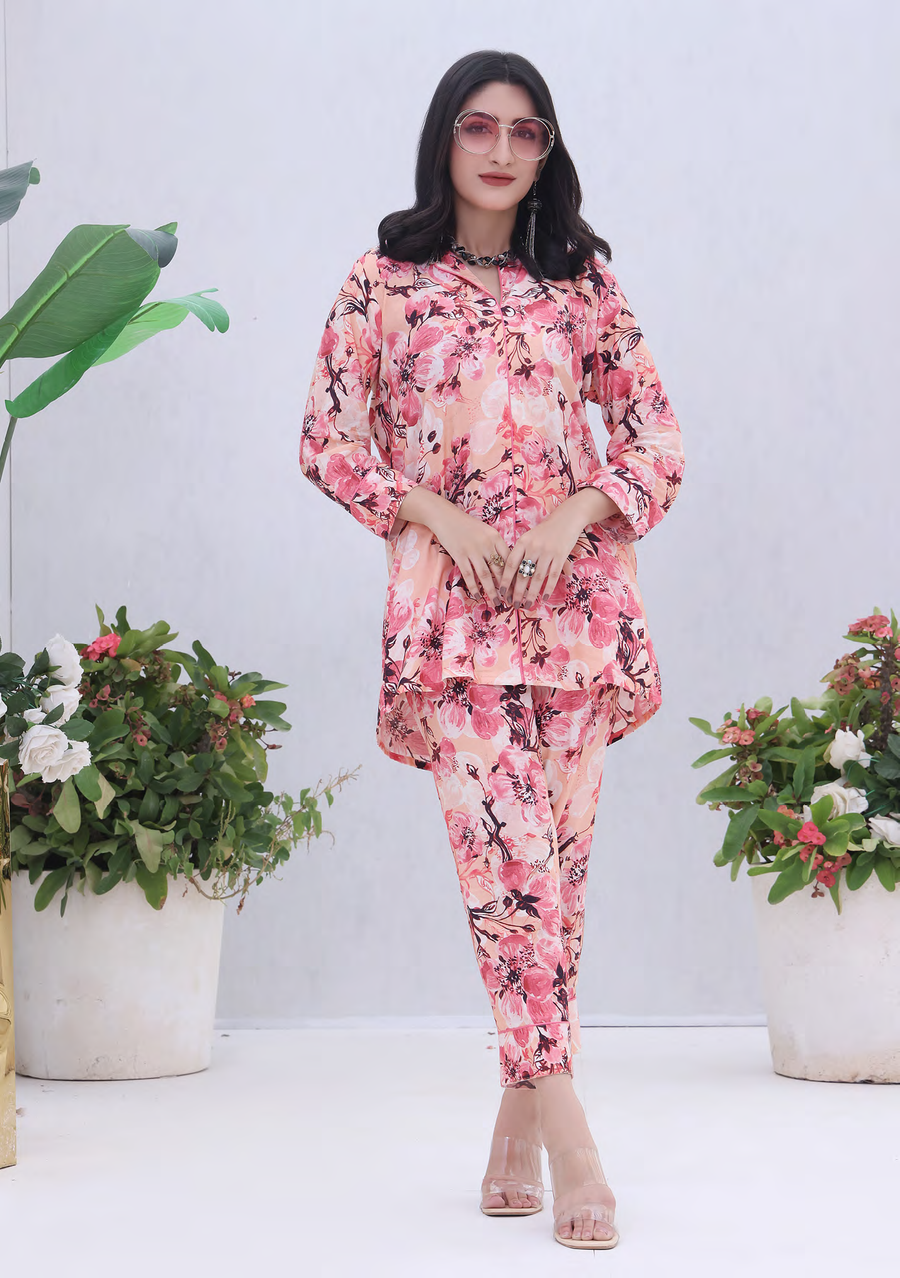 Moosa Jee Farooq Textile Izhaan Premium Printed Linen 2Pc Suit D-01