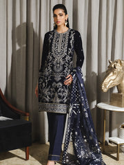 Rang Rasiya Tehwaar Unstitched Luxury Velvet 3Pc Suit D-01 Fairuzah