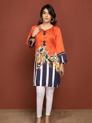 Labisa Silk di Kurti Unstitched Printed Silk 1Pc Shirt D-01