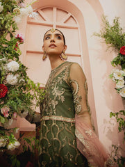 AIK Atelier Mystique Organza and Tulle Embroidered 3 Piece Suit Look-01 - FaisalFabrics.pk