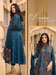 Bahar by LALA Textile Embroidered Swiss Voile Unstitched 3Pc Suit D-01