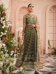 AIK Atelier Mystique Organza and Tulle Embroidered 3 Piece Suit Look-01 - FaisalFabrics.pk