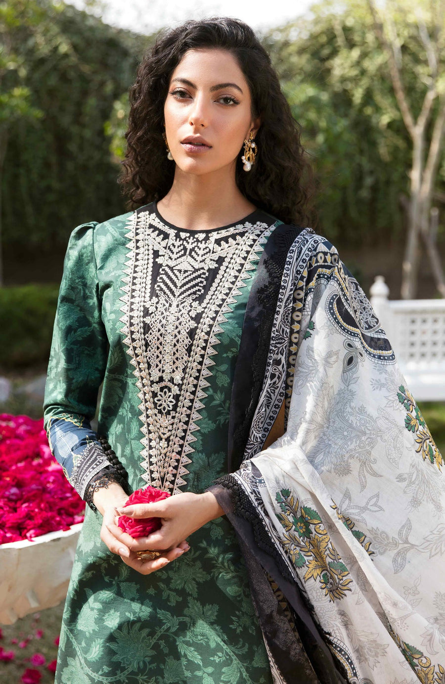 SERAN by Dynasty AFSANAH Unstitched Summer Lawn 3Pc Suit - ANJUMAN