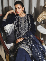 Rang Rasiya Tehwaar Unstitched Luxury Velvet 3Pc Suit D-01 Fairuzah