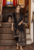 LAADLI by Humdum Unstitched Embroidered Peach Leather 3Pc Suit D-01