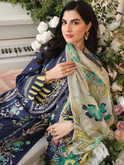 RAAYA Embroidered Luxury Lawn Unstitched 3 Piece Suit - ABRU