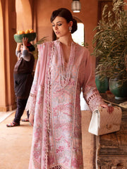 Republic WomensWear Unstitched Amaani Luxury Lawn 3Pc Suit D-1A Azalea