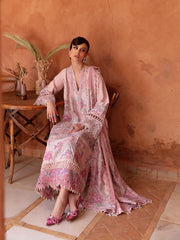 Republic WomensWear Unstitched Amaani Luxury Lawn 3Pc Suit D-1A Azalea