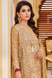 Xenia Formals Preesia Unstitched Chiffon 3Pc Suit D-01 MAAHRU