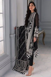 Jazmin Iris Luxury Formal Khaadi Net Unstitched 3PC Suit D-01 TWILIGHT GLORY - FaisalFabrics.pk
