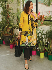 Rang Rasiya Tunic Digital Printed Lawn Unstitched Kurti D-01 Mellow