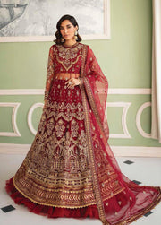 Afrozeh La Fuchsia Unstitched Festive Chiffon 3Pc Suit ALF-V1-01 NORAH