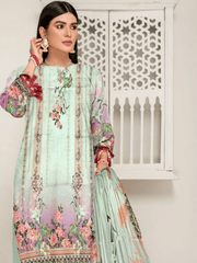 Rashk e Qamar by Riaz Center Unstitched Twilll Digital Linen 3Pc D-02
