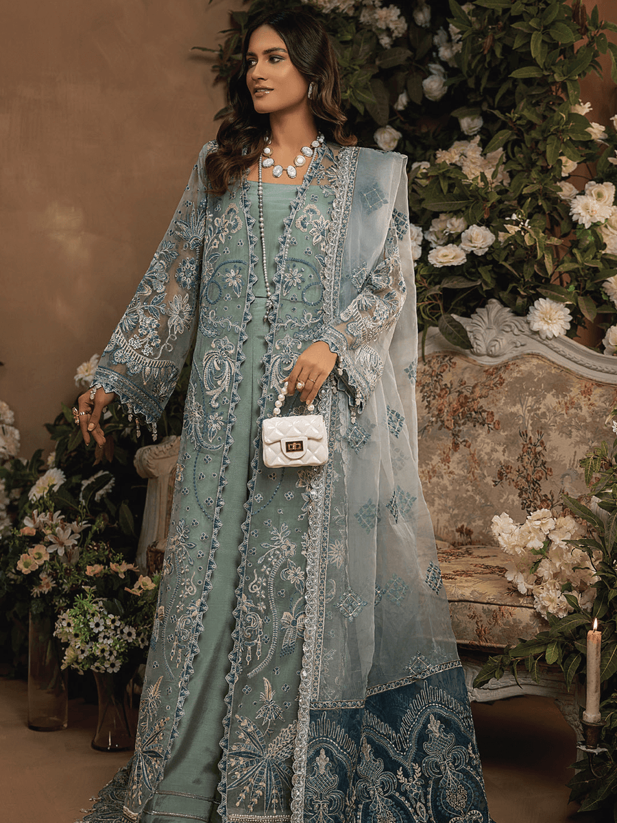 Gardenia by Humdum Unstitched Embroidered Luxury Formal Suit G-002