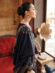 Rang Rasiya Premium Winter Unstitched Karandi 3Pc Suit D-02 BLUE BELL