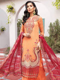 Azal Jaan-e-Adaa Luxury Chiffon Hand Embellished 3pc Suit D-02 Amber - FaisalFabrics.pk