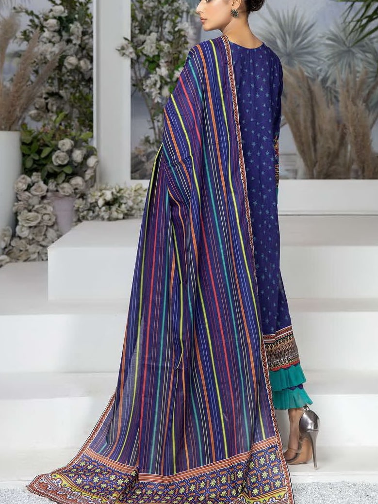 Zoha by Aymen Baloch Printed Lawn Unstitched 3 Piece Suit D-02
