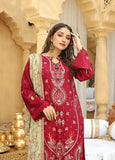 AKS by Humdum Unstitched Embroidered Woolen Peach 3Pc Suit D-02