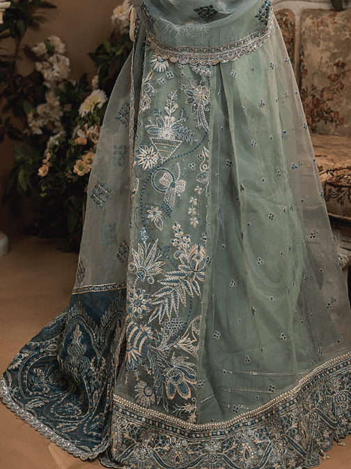 Gardenia by Humdum Unstitched Embroidered Luxury Formal Suit G-002