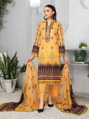 Harnour Vol-02 by Al-Kareem Fabrics Printed Lawn 3 Piece Suit D-02