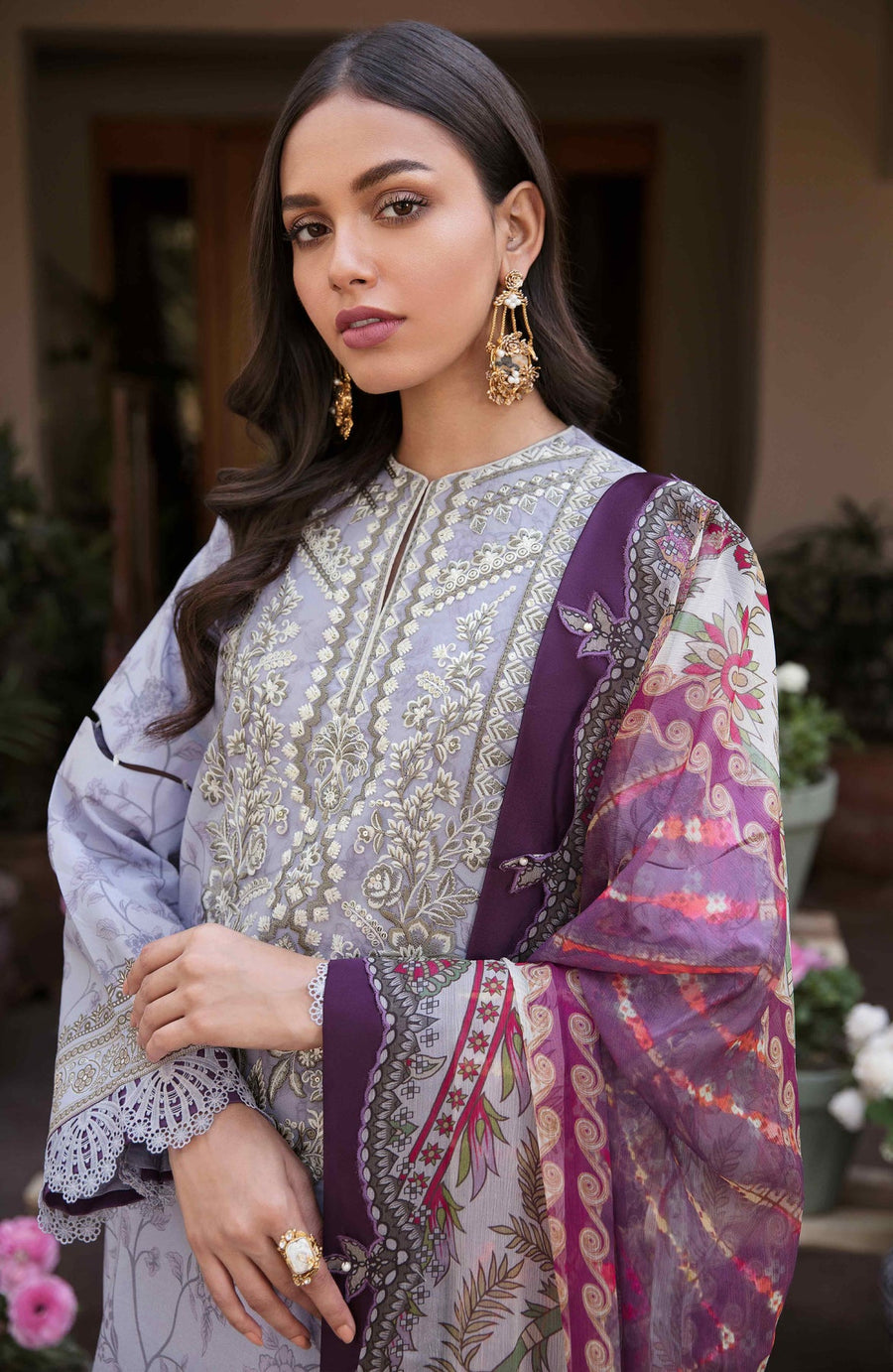 SERAN by Dynasty AFSANAH Unstitched Summer Lawn 3Pc Suit - NAYAB