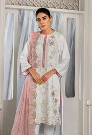 Noir by Humdum Unstitched Embroidered Slub Linen 3Pc Suit D-02