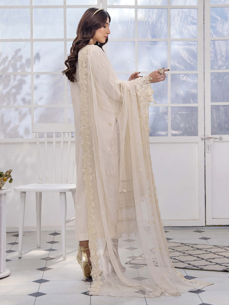 Afsoon by Humdum Embroidered Swiss Lawn Unstitched 3Piece Suit D-02