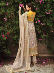 Afrozeh Shehnai Wedding Formals Embroidered 3Pc Suit D-02 Chambeli - FaisalFabrics.pk