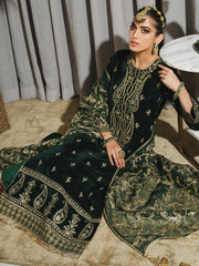 Rang Rasiya Tehwaar Unstitched Luxury Velvet 3Pc Suit D-02 Jaha Aara