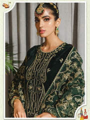 Rang Rasiya Tehwaar Unstitched Luxury Velvet 3Pc Suit D-02 Jaha Aara
