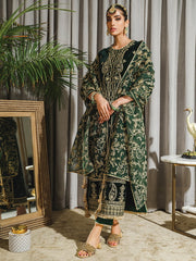 Rang Rasiya Tehwaar Unstitched Luxury Velvet 3Pc Suit D-02 Jaha Aara