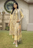 SERAN Blossoms Unstitched Embroidered Karandi 3Pc Suit D-02 Daffodil
