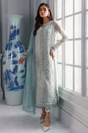 Jazmin Iris Luxury Formal Chiffon Unstitched 3PC Suit D-02 AZORA - FaisalFabrics.pk