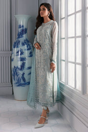 Jazmin Iris Luxury Formal Chiffon Unstitched 3PC Suit D-02 AZORA - FaisalFabrics.pk