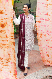 Cross Stitch Winter Edit Unstitched Khaddar 3Pc D-02 CHECKERED SPECK